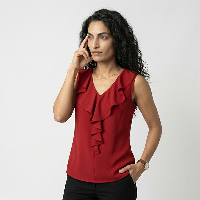 Women's Sleeveless V-Neck Top