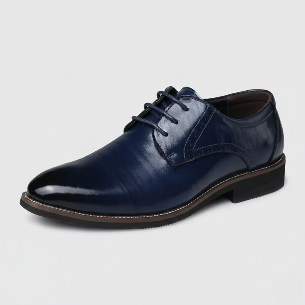 Men's Cap Toe Derby in Blue