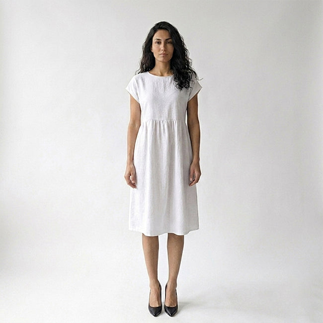 Women's Sleeveless Loose Pocket Midi Dress