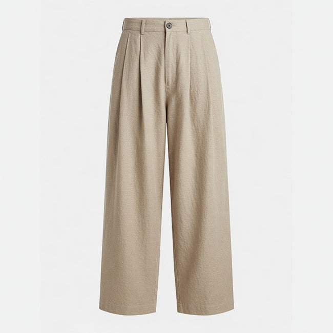 Men's Linen Wide Leg Loose Fit Pants