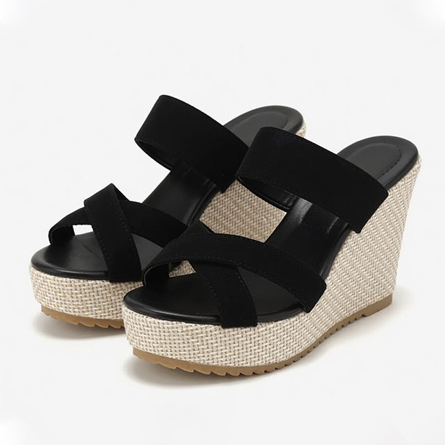 Women's Wedge Platform Slip On Sandals