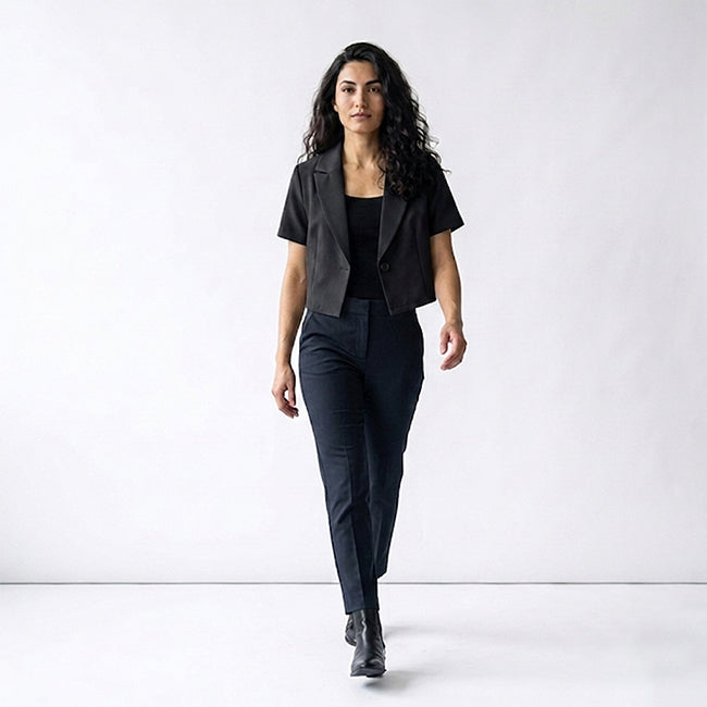 Women's Casual Short Sleeve Jacket