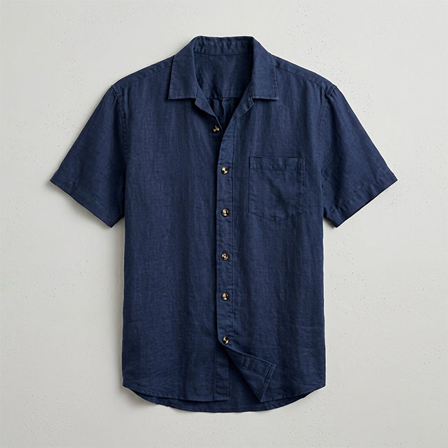 Men's Linen Short Sleeve Shirt