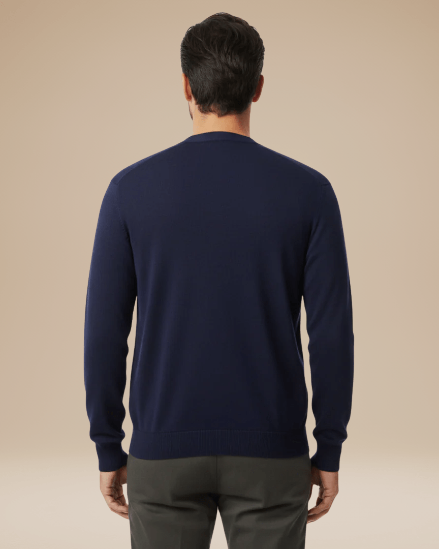 Men's V Neck Cardigan – Cashmere Blend Button Front