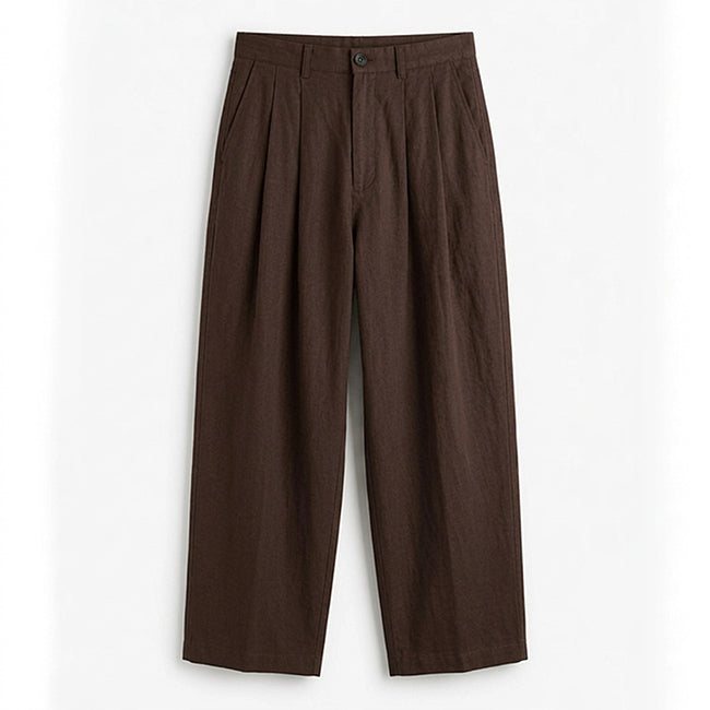 Men's Linen Wide Leg Loose Fit Pants