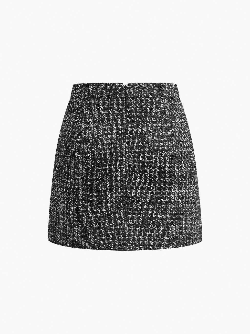 Women's Tweed Skirt in black, view 2