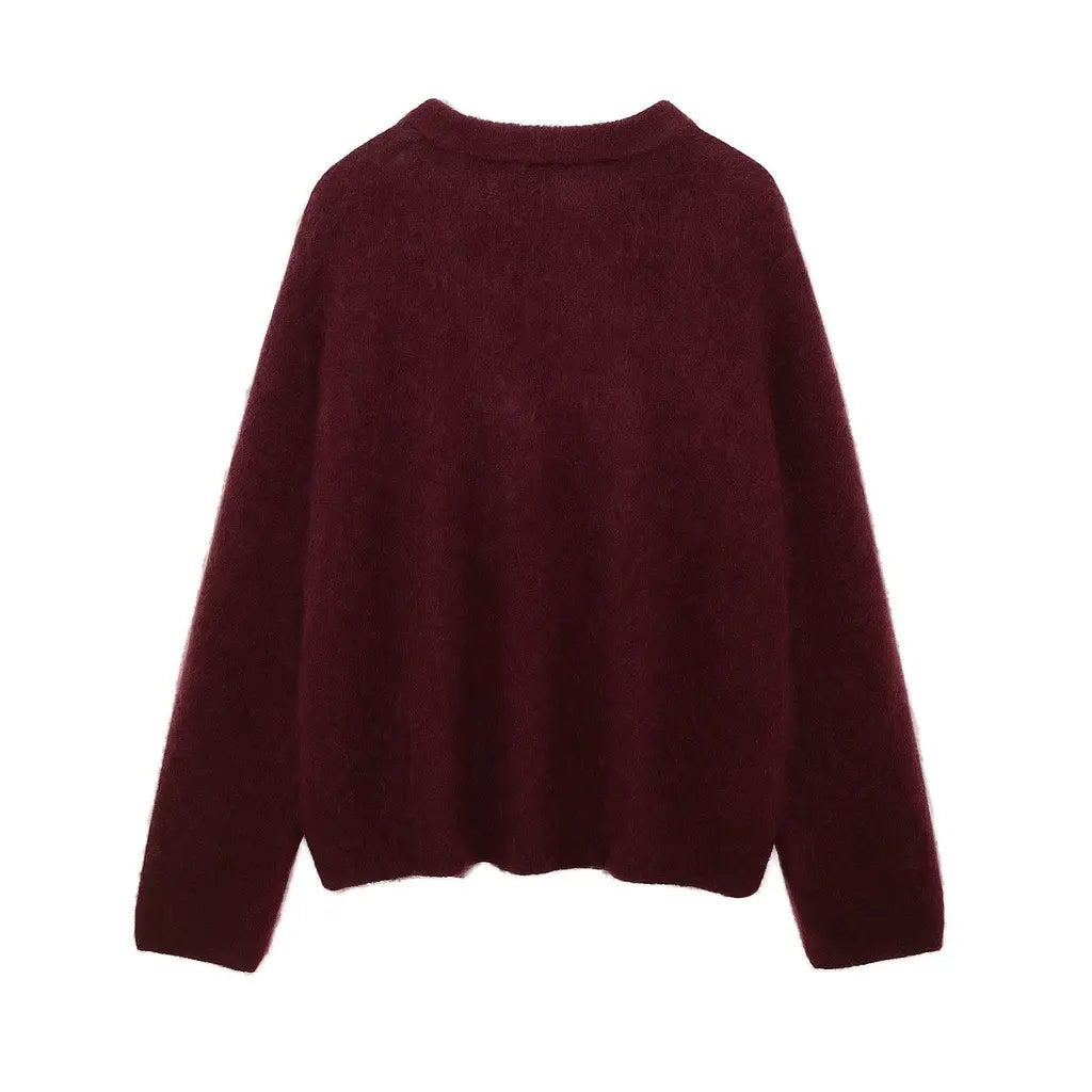 Cozy Fuzzy Knit Sweater