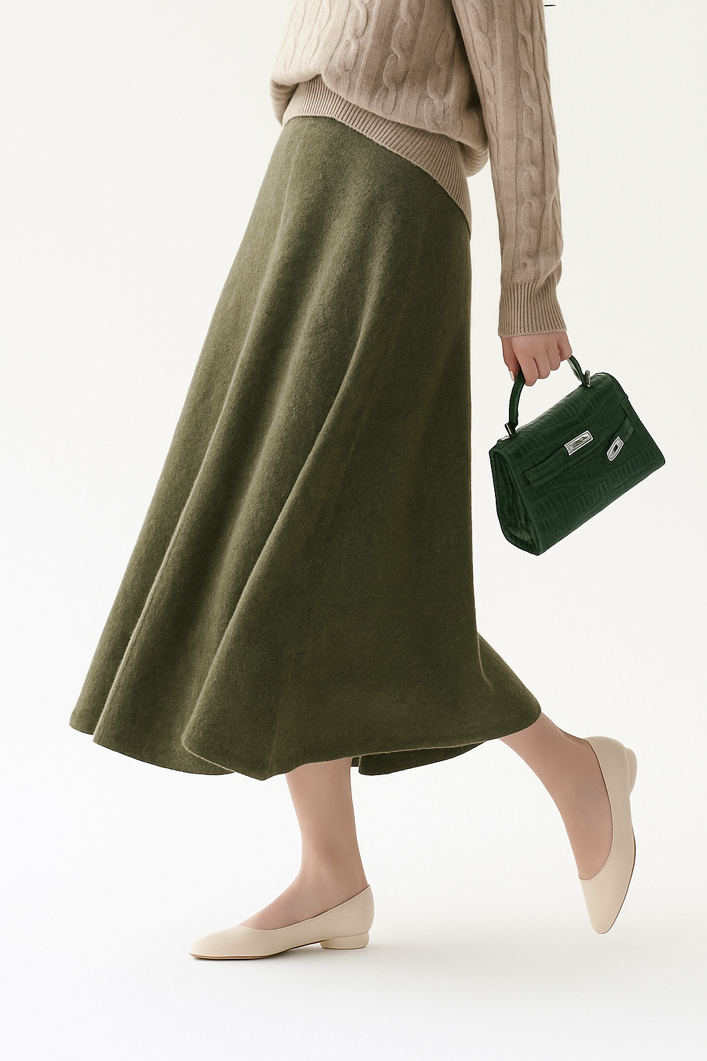 Nives | Women’s Knit Maxi Skirt