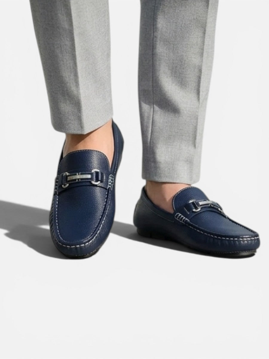 Men's Driving Loafers – Bit Trim with Studded Sole
