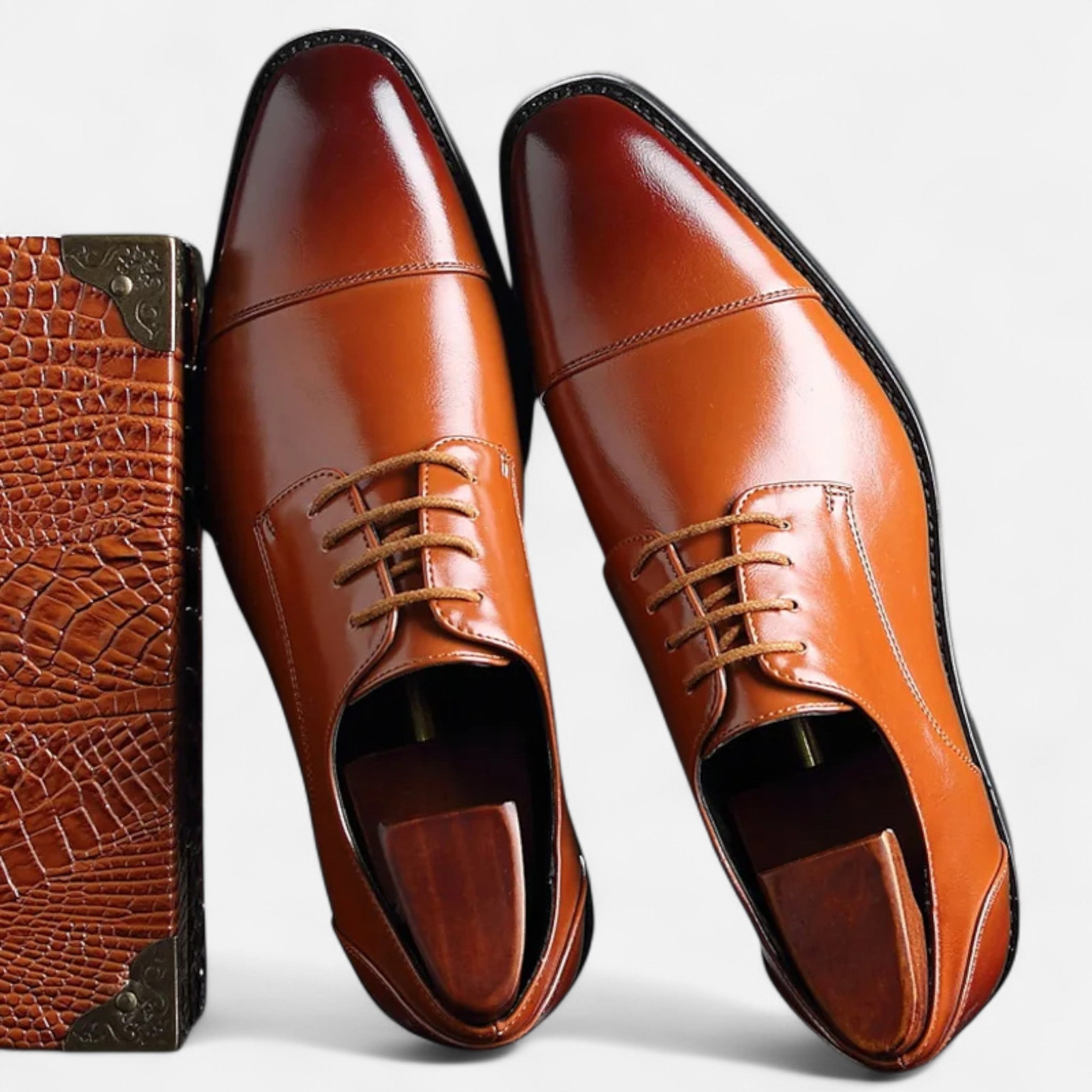 Men's Derby Shoes in black, view 2