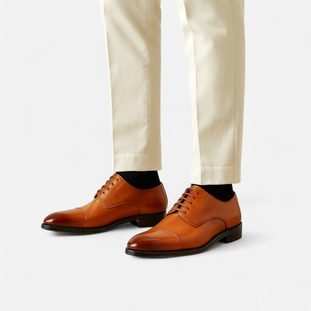Men's Derby Shoes in black, view 3