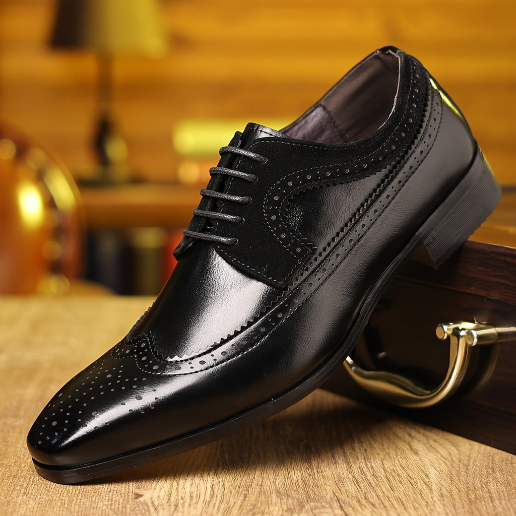 Men's Brogues in black, view 2