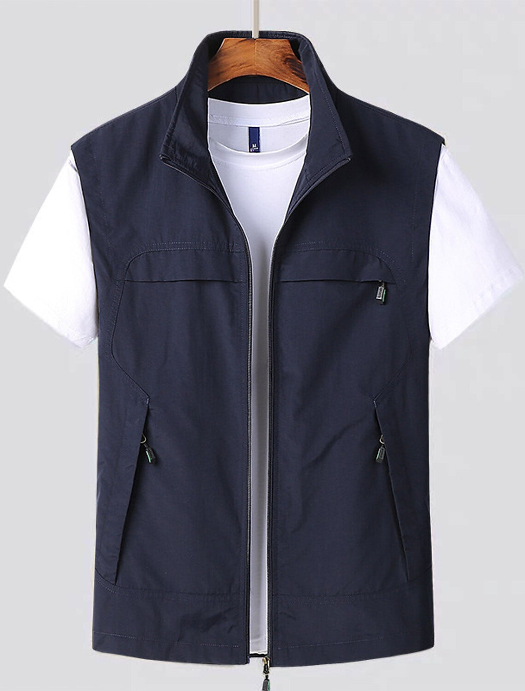 Men's Lightweight Vest Quick Drying and Practical Zip Pockets