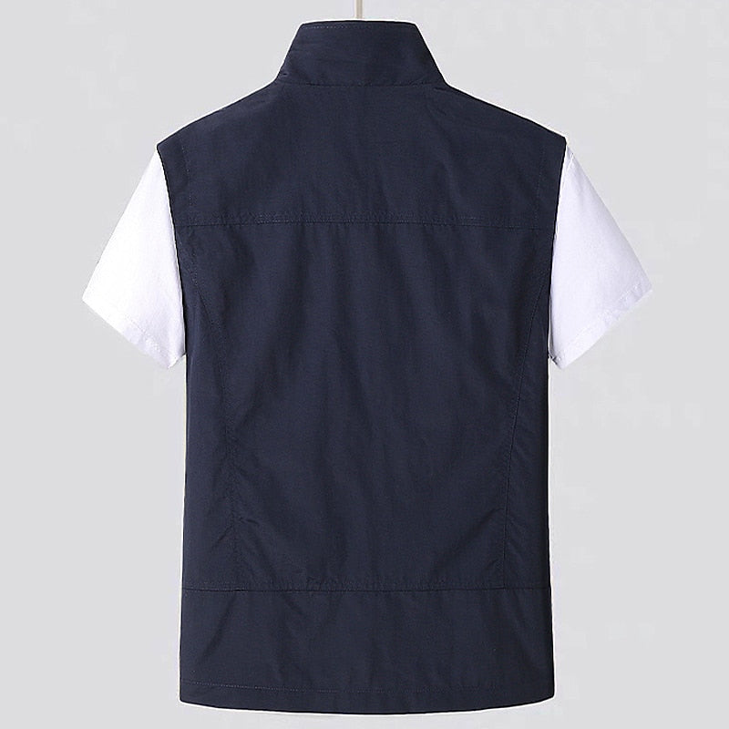 Men's Lightweight Vest Quick Drying and Practical Zip Pockets