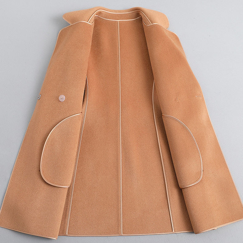Women's Belted Wrap Coat – Amara Longline Coat with Tie Waist