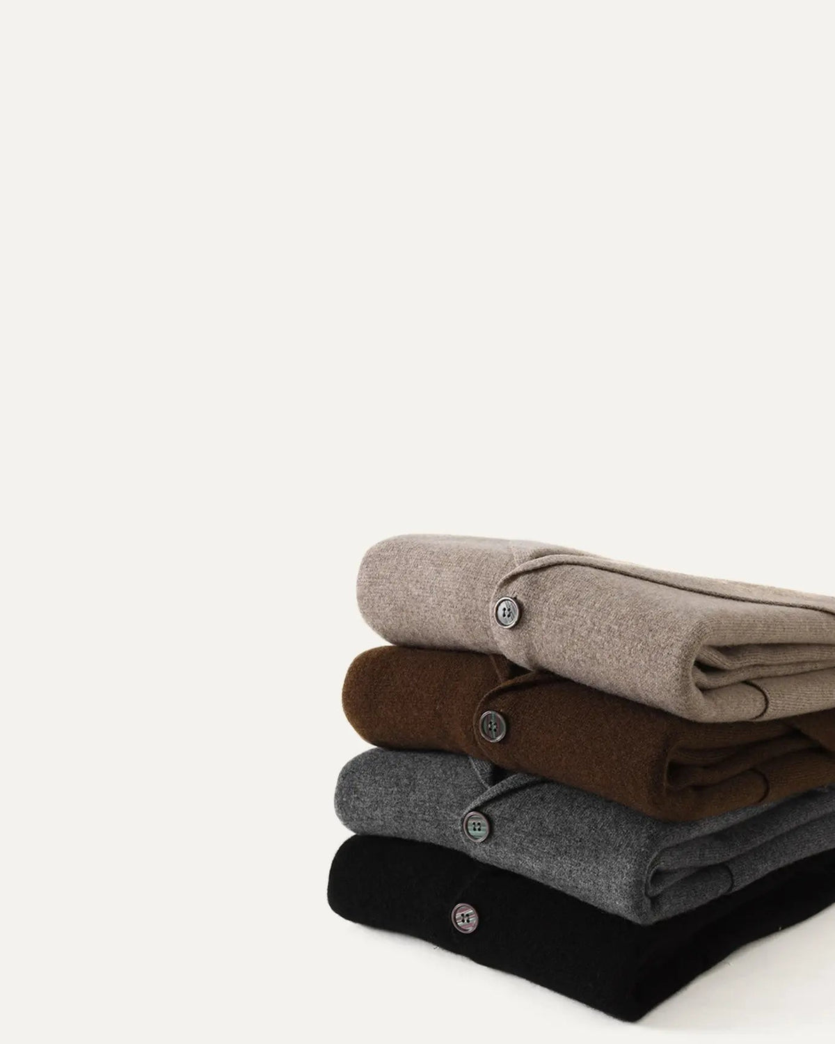 Men's Knitted Cardigan – Wool and Cashmere Blend Jacket