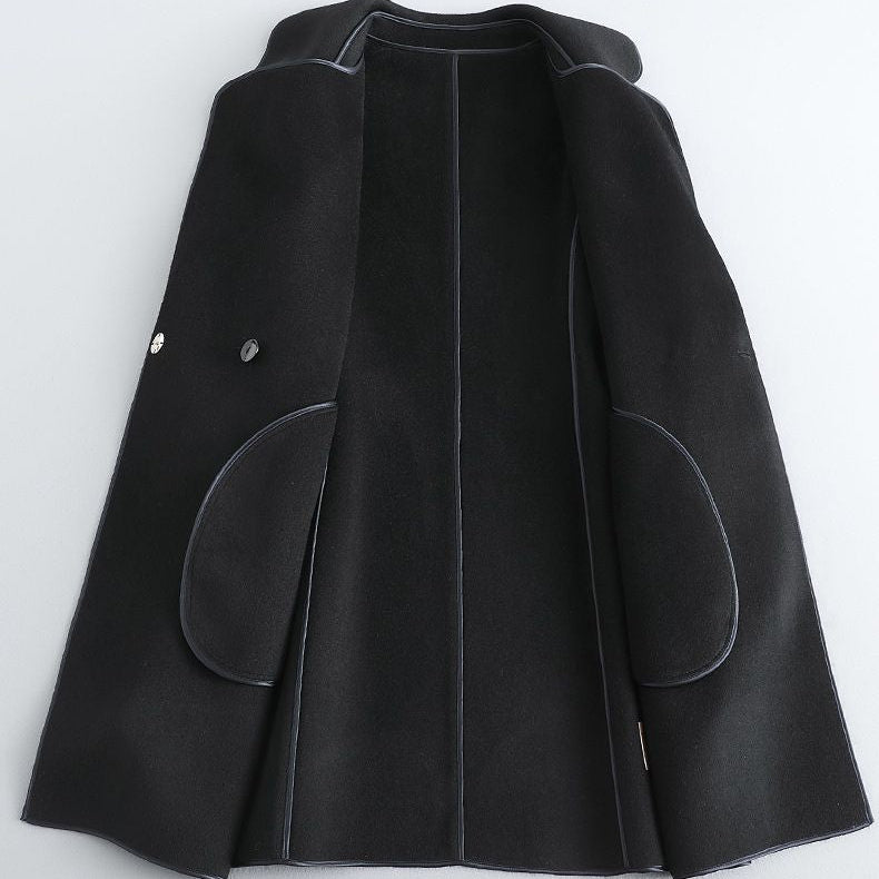 Women's Belted Wrap Coat – Amara Longline Coat with Tie Waist