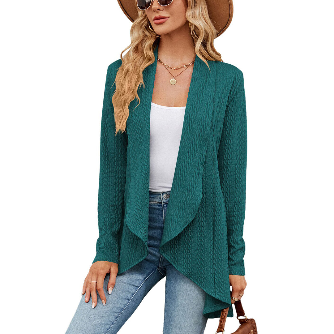 Chloe | Women's Cable Knit Waterfall Cardigan