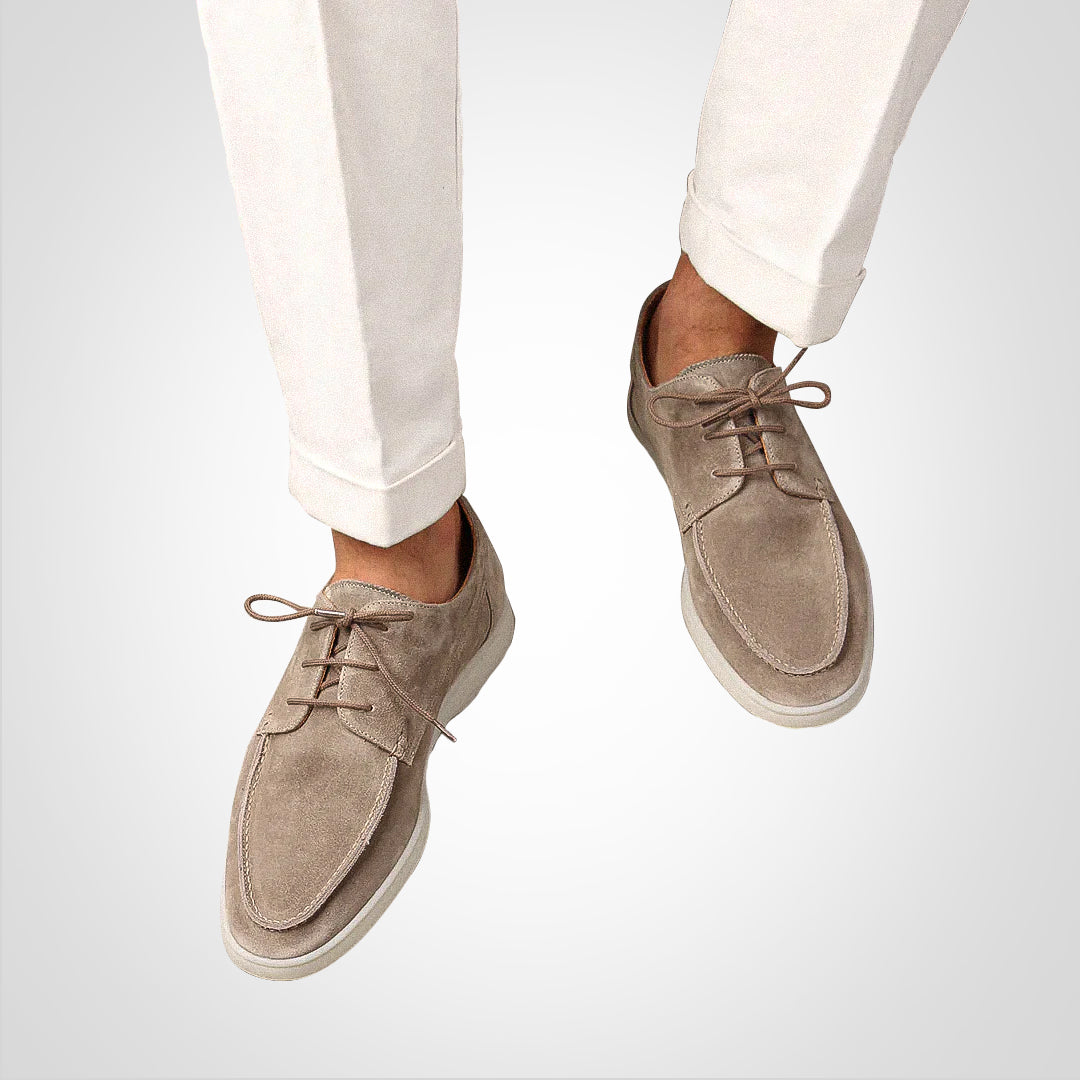 Men's Boat Shoes in beige, view 2