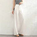 Women's High Rise Drape Trousers – Tailored Wide Leg Trousers