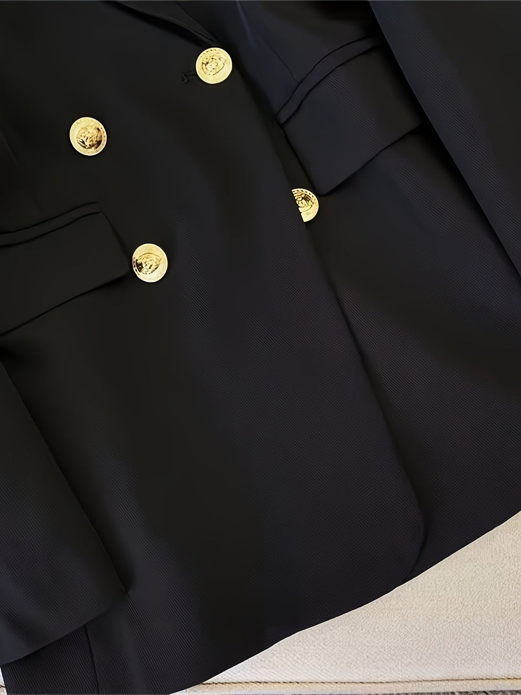 Women's Double Breasted Blazer – Tailored Longline Jacket