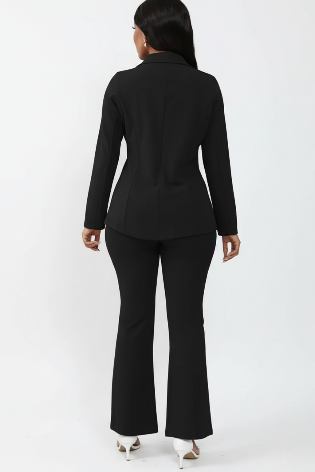 Women's Trouser Suit in black, view 2