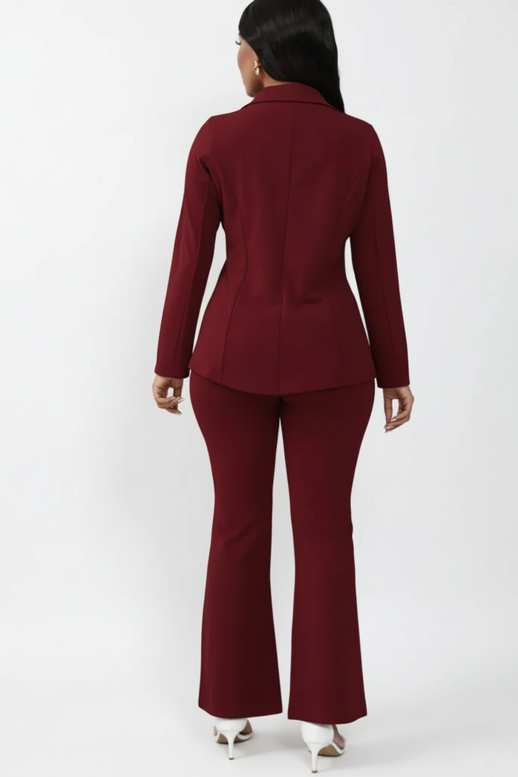 Women's Trouser Suit in black, view 3