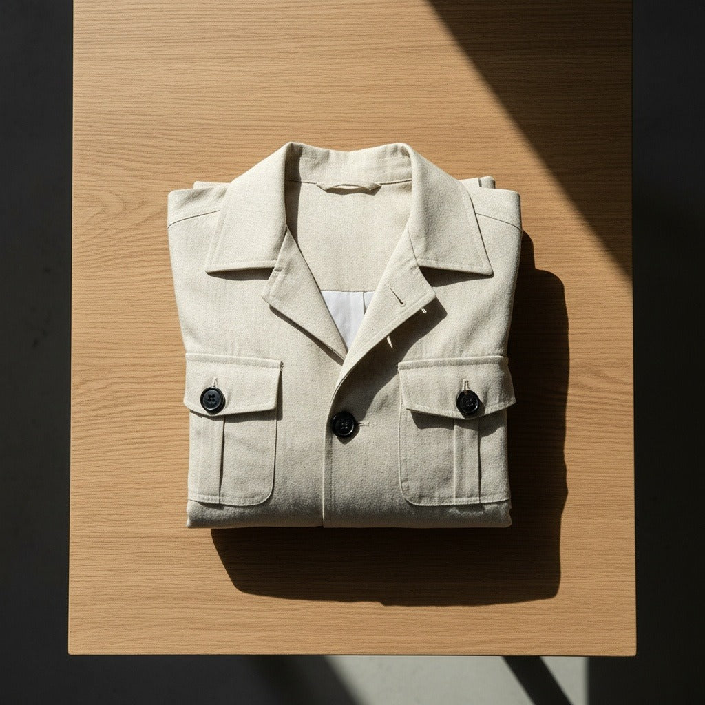 Men's Safari Jacket in beige, view 7