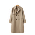 Men's Trench Coat in beige – Double Breasted Storm Flap Coat