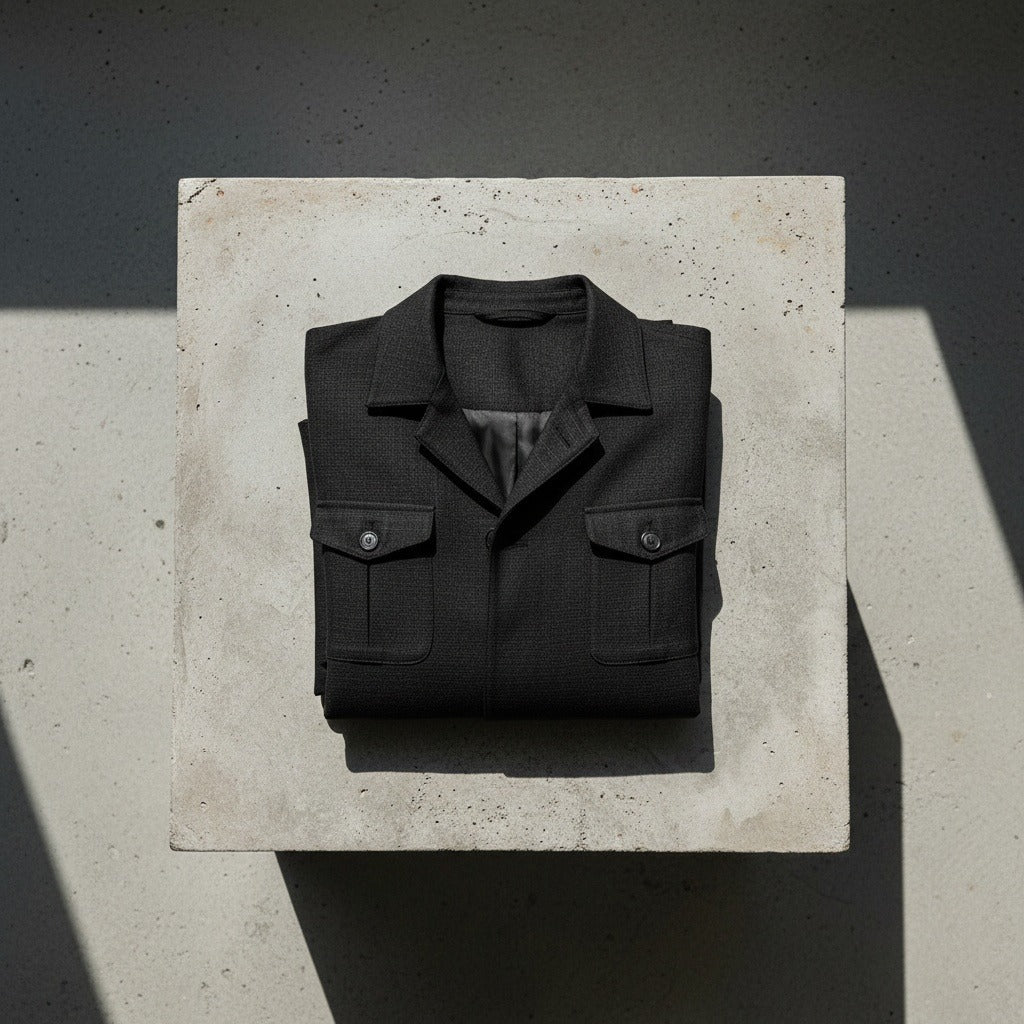 Men's Safari Jacket in black, view 7