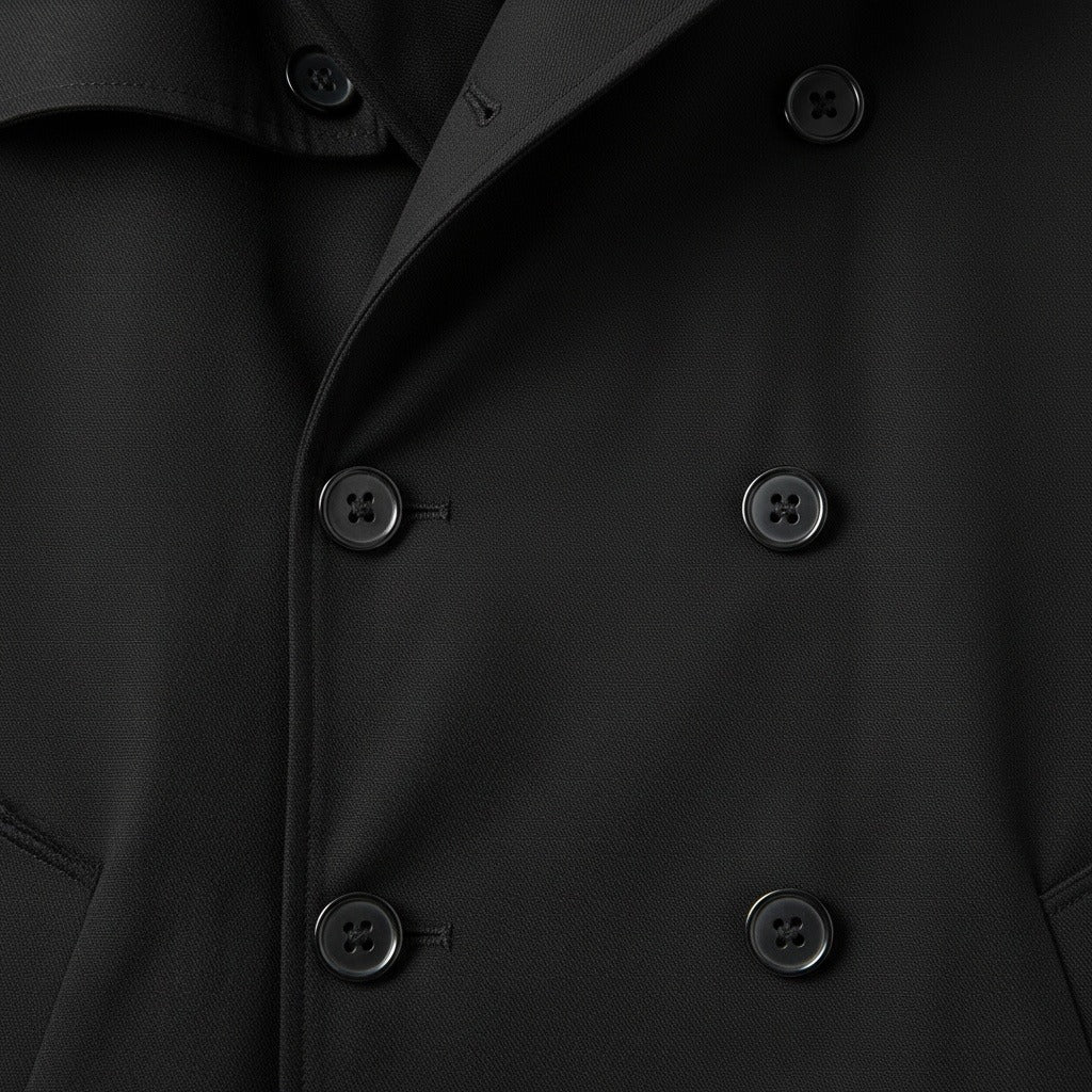 Men's Trench Coat in black, view 6