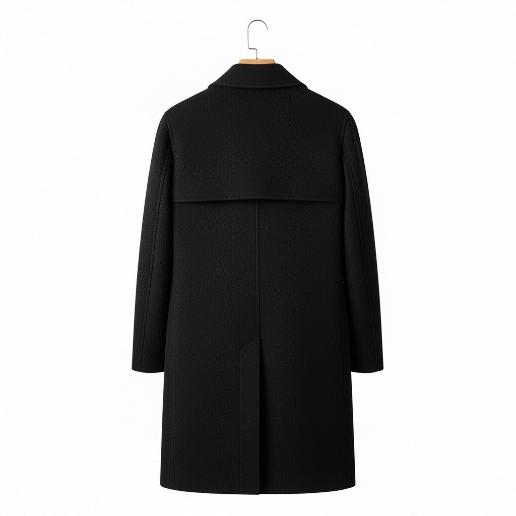 Men's Overcoat in black, view 5