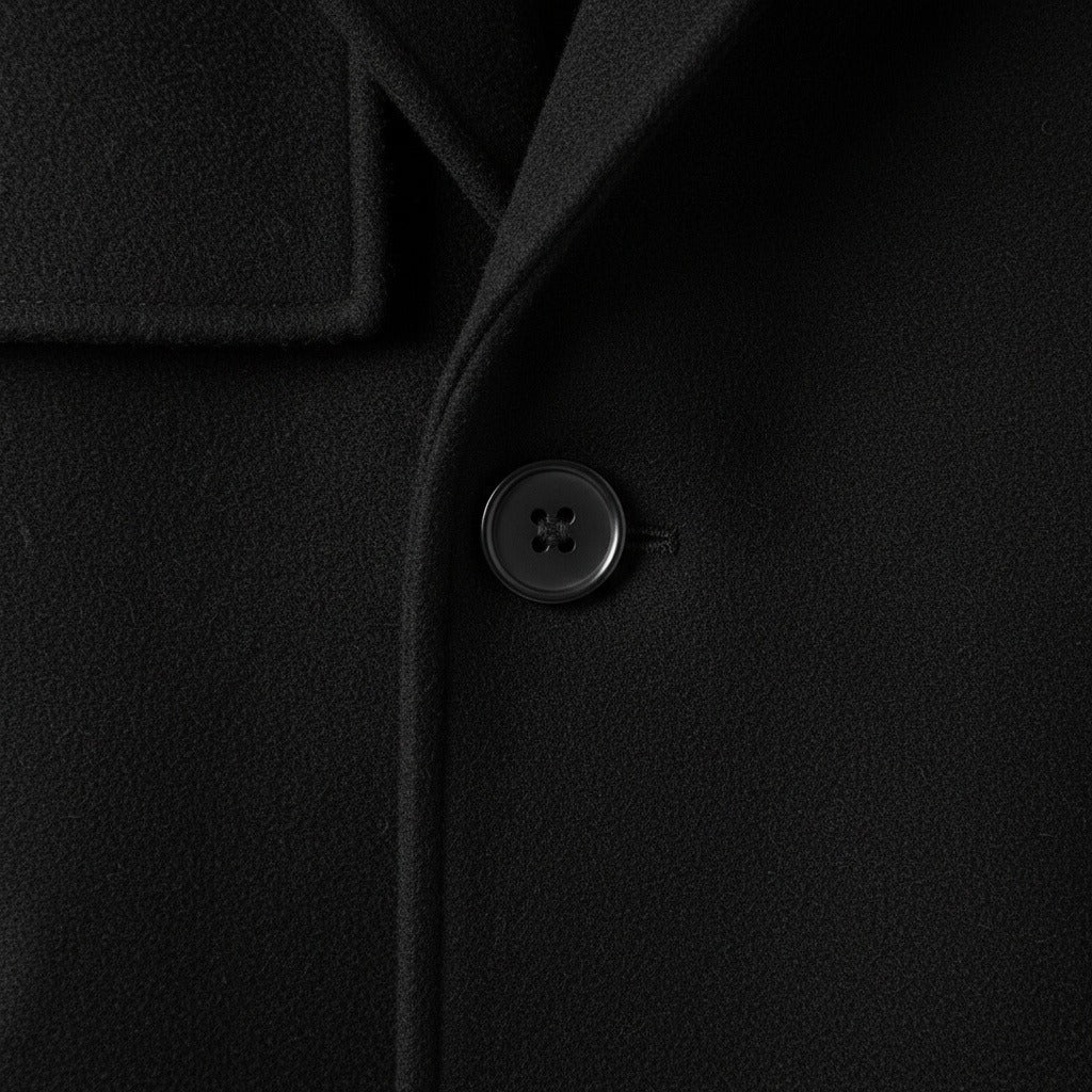 Men's Overcoat in black, view 6