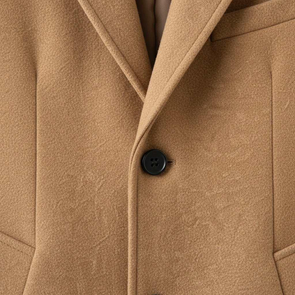 Men's Overcoat in camel, view 6