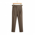Men's Gurkha Trousers – High Waist with Buckled Side Tabs