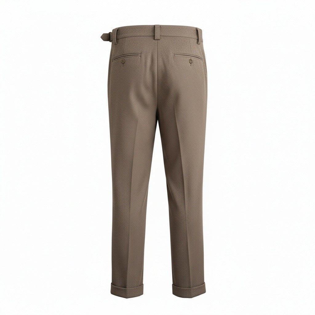 Men's Gurkha Trousers – High Waist with Buckled Side Tabs