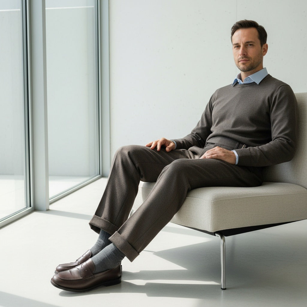 Men's Gurkha Trousers – High Waist with Buckled Side Tabs