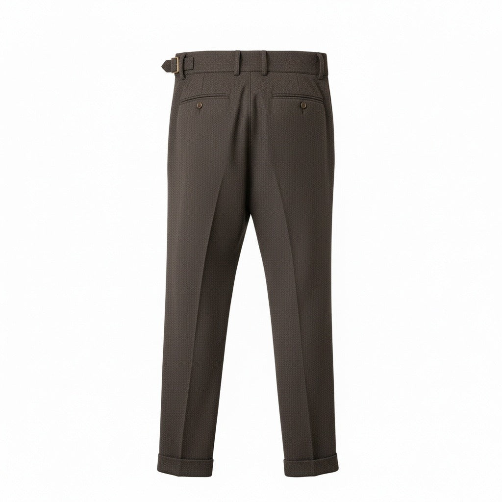 Men's Gurkha Trousers – High Waist with Buckled Side Tabs