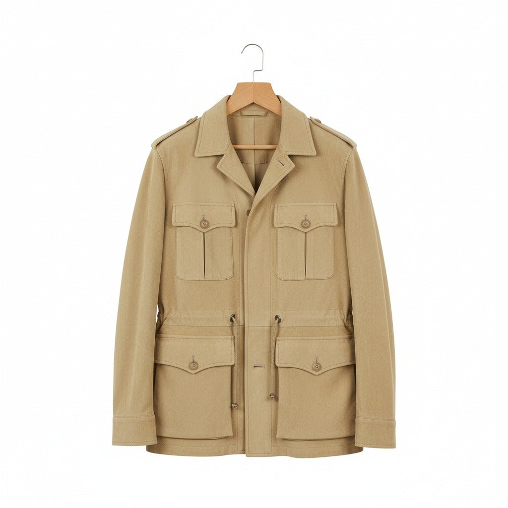 Men's Safari Jacket in tan – Four Pocket Field Jacket
