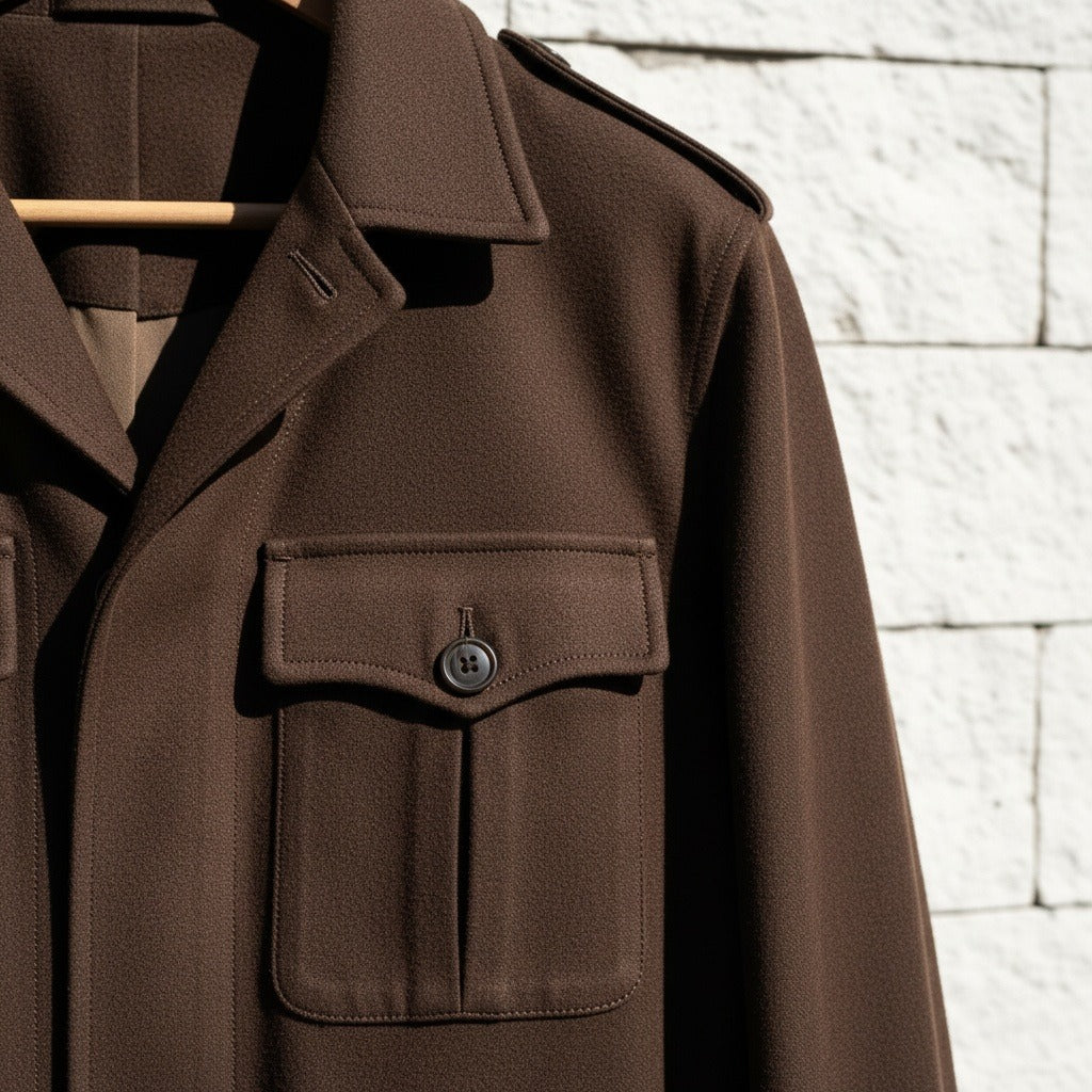 Men's Safari Jacket in tan, view 4