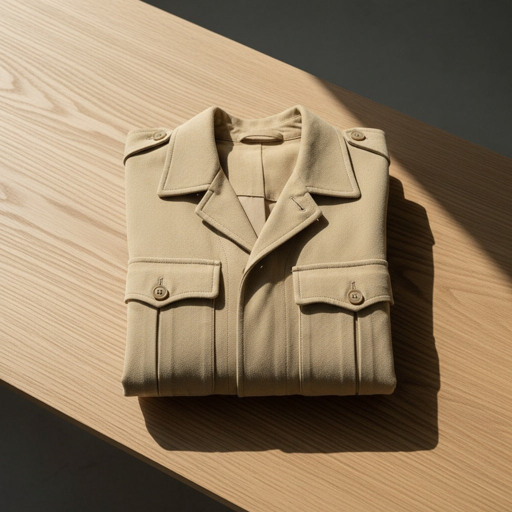 Men's Safari Jacket in tan, view 7