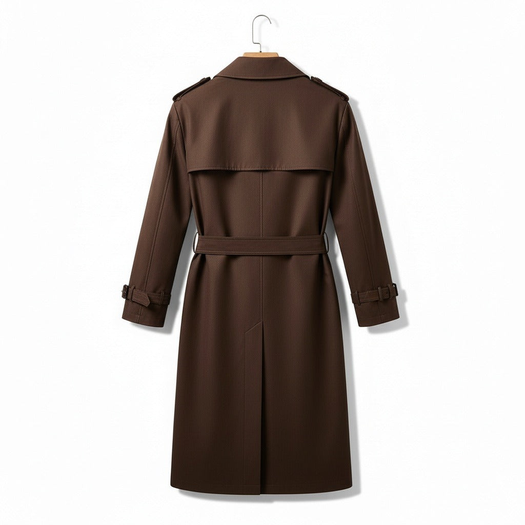 Men's Trench Coat in brown, view 5