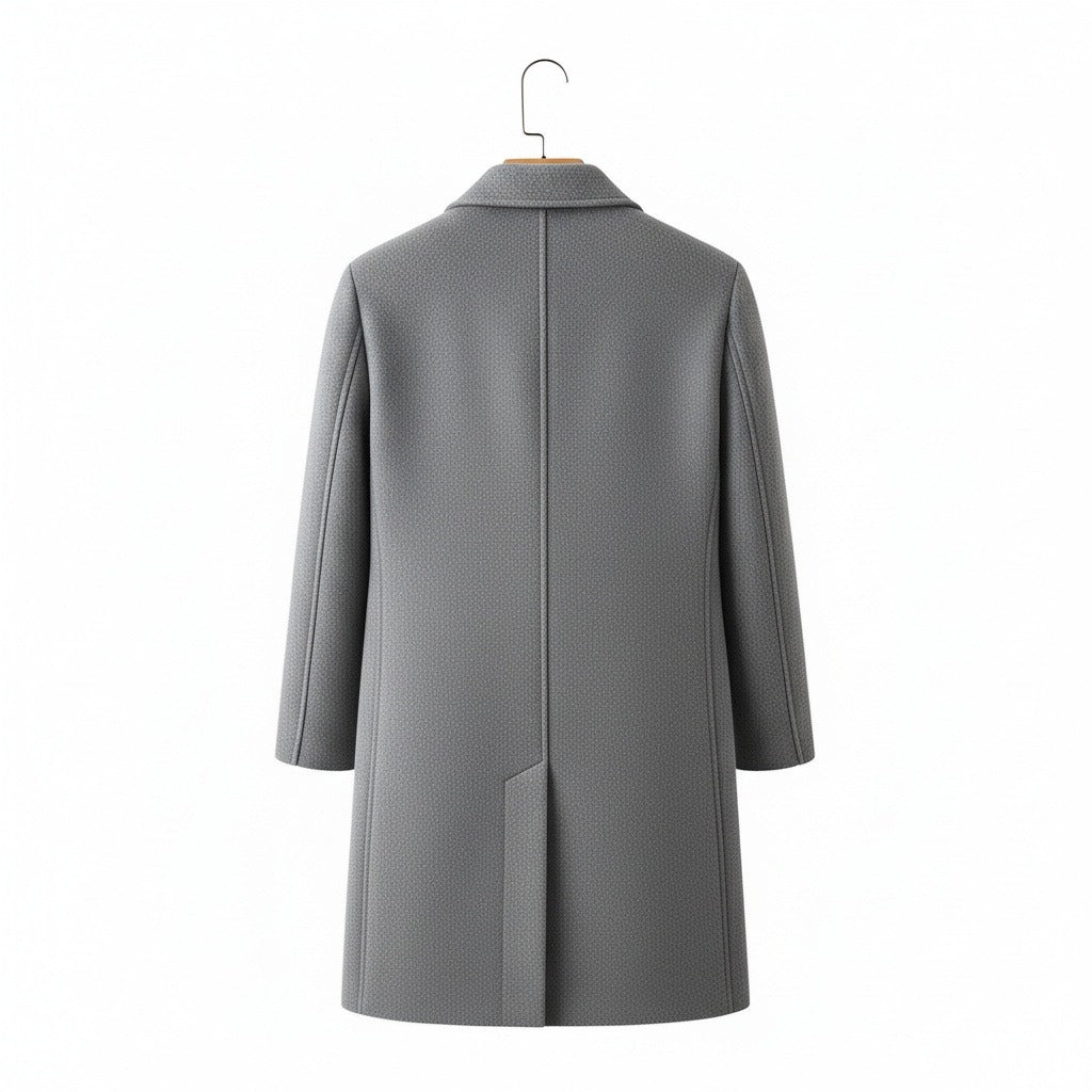 Men's Overcoat in light grey, view 5