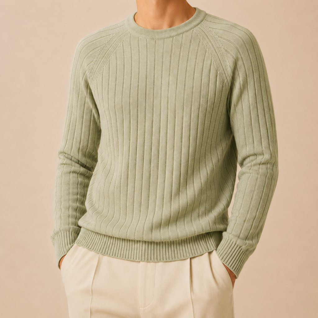 Classic Ribbed Wool Sweater