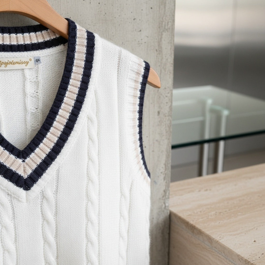 Men's Cricket Jumper in midnight blue, view 4