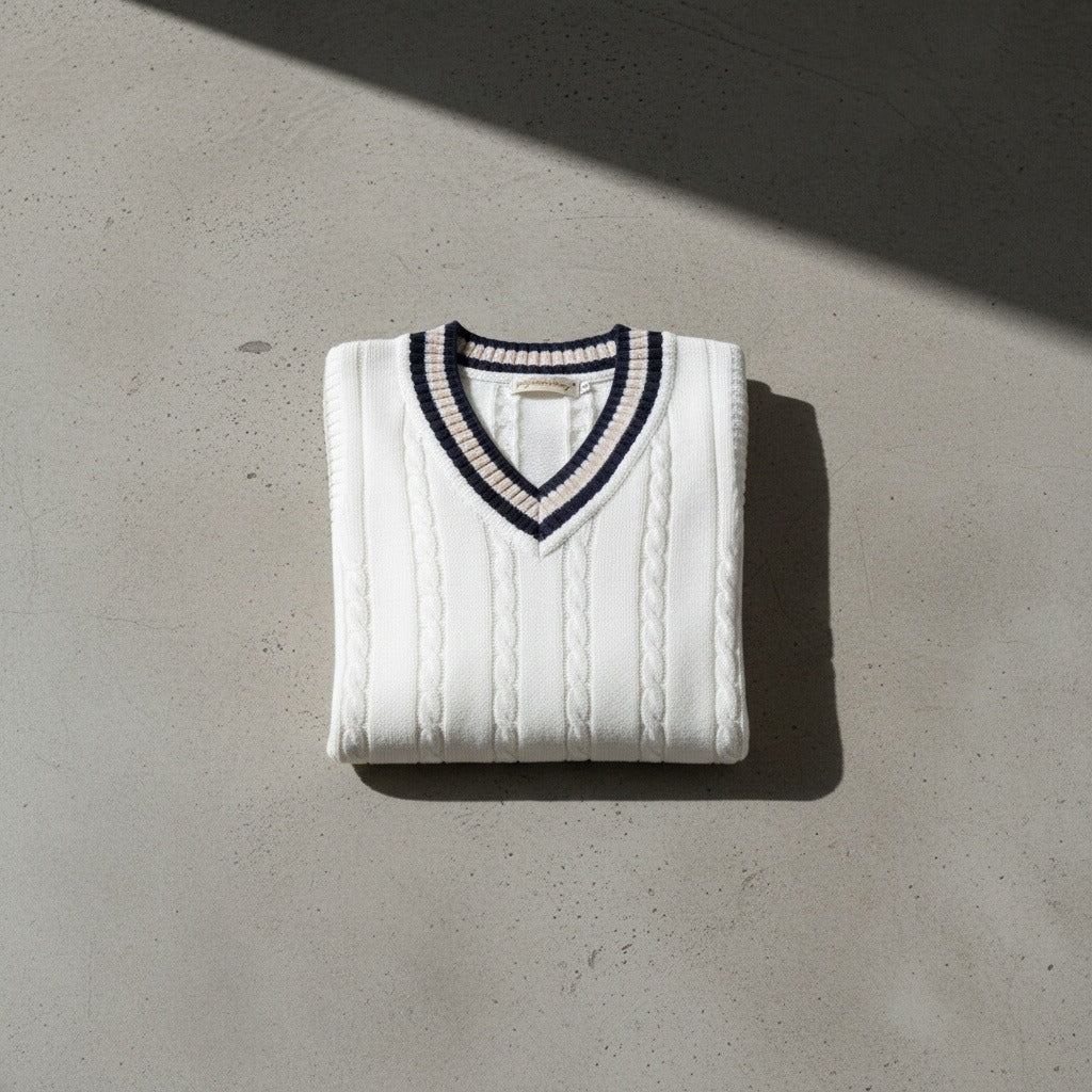 Men's Cricket Jumper in midnight blue, view 7