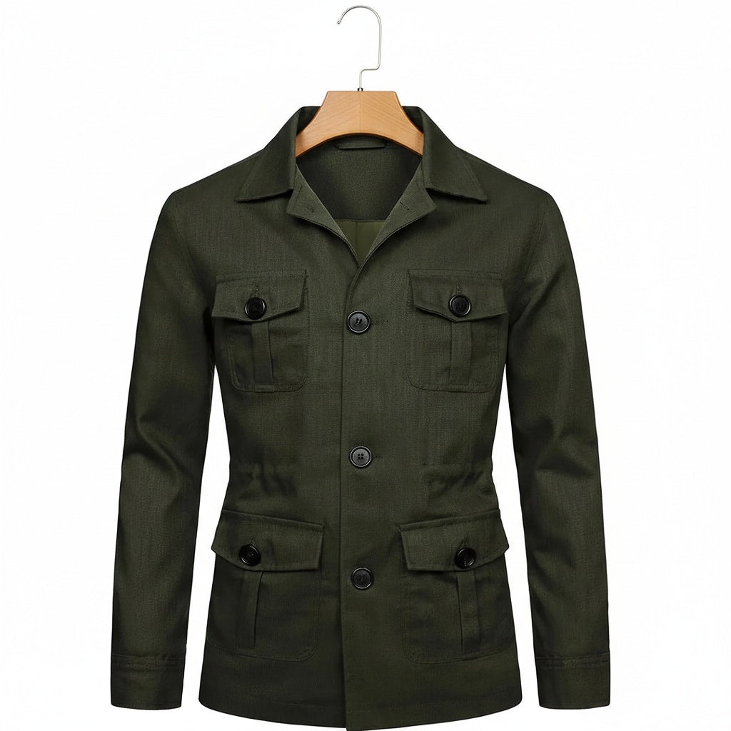 Men's Safari Jacket in green – Four Pocket Field Jacket