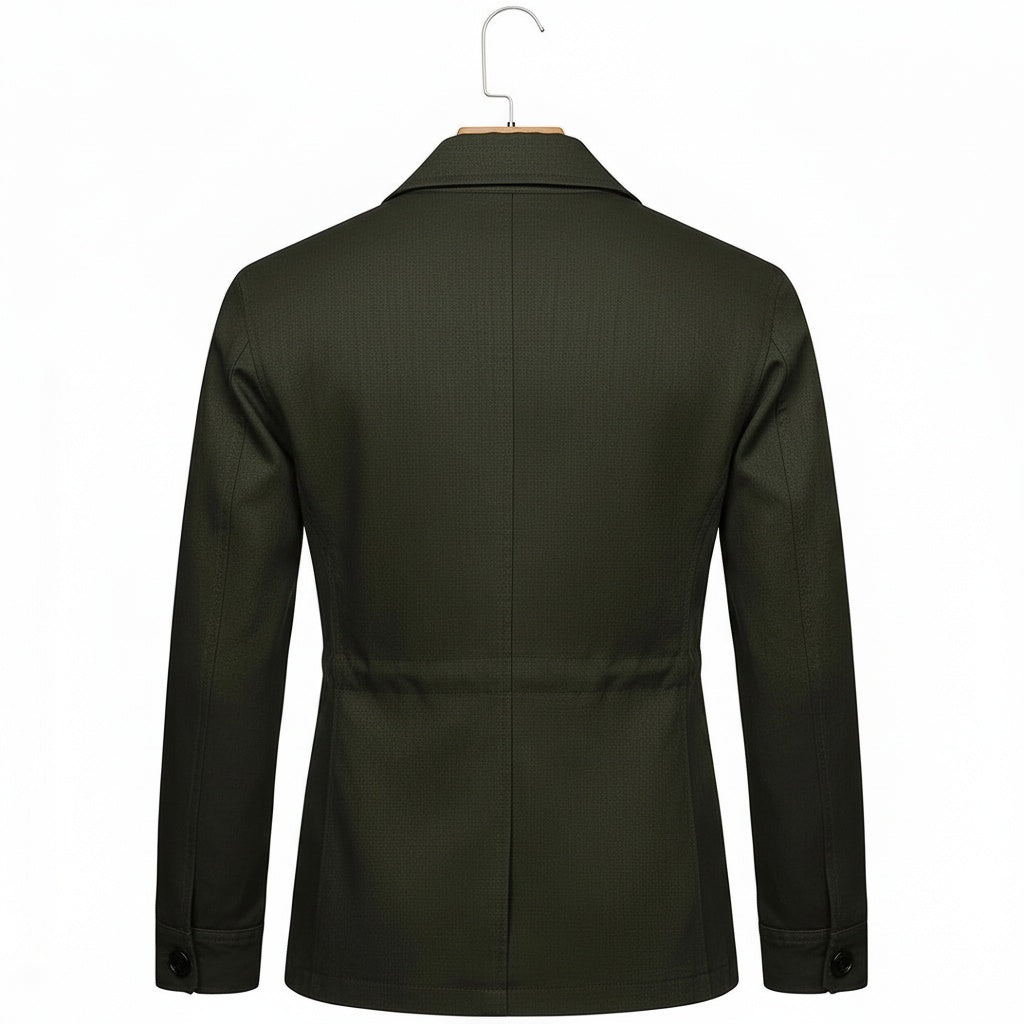 Men's Safari Jacket in green, view 5