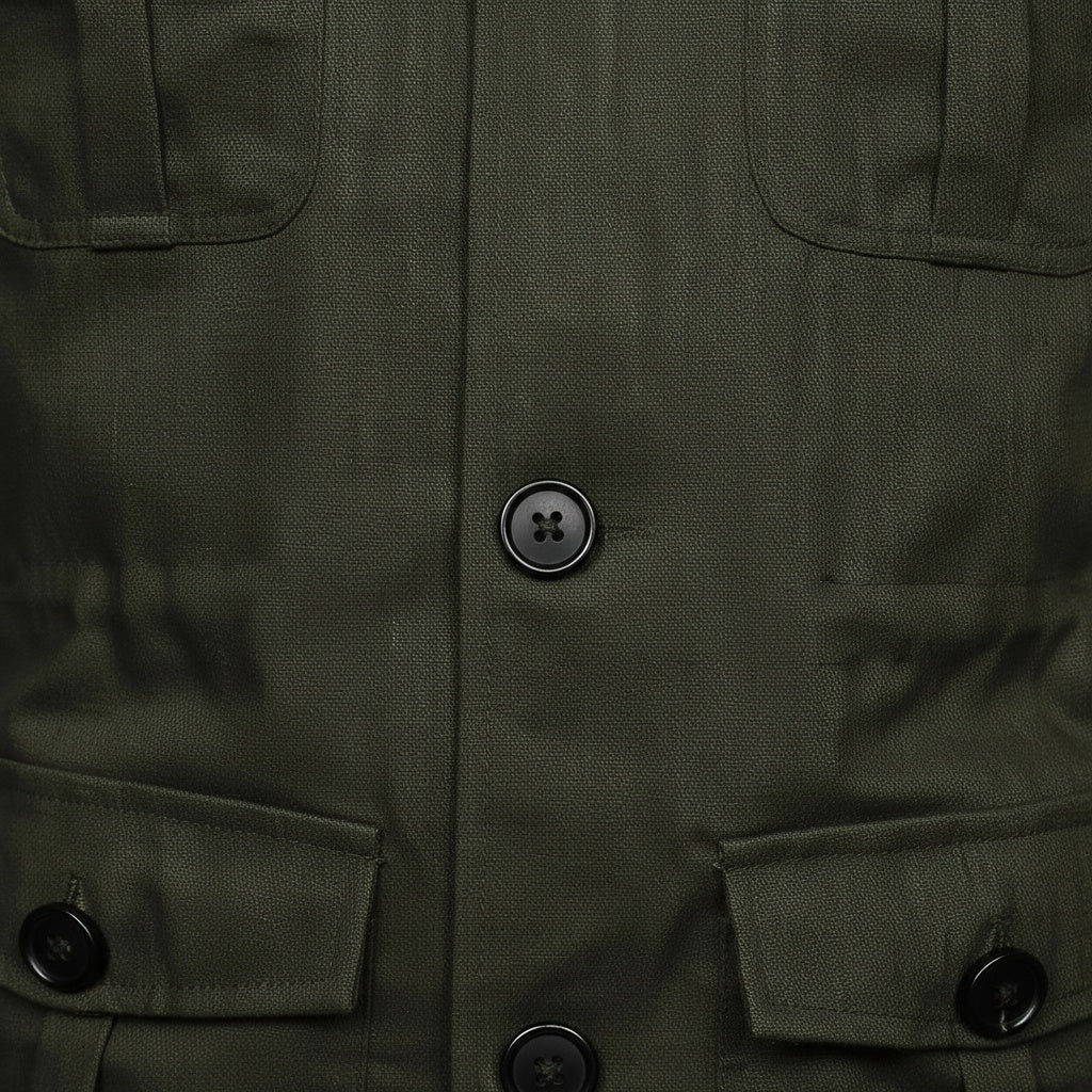 Men's Safari Jacket in green, view 6