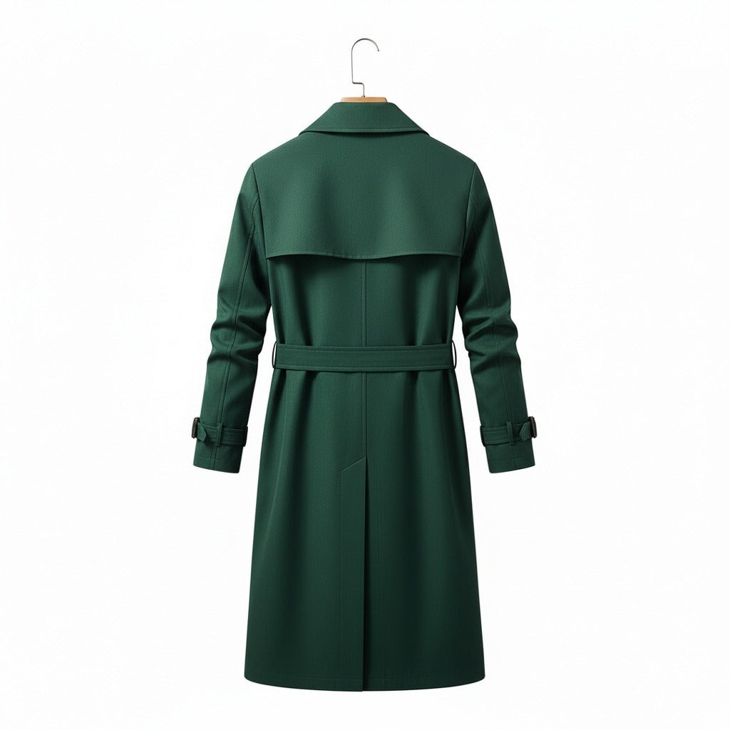 Men's Trench Coat in green, view 5